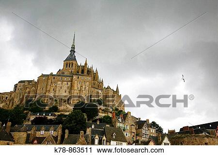 Mont St Michel, Normandy, France View Large Photo Image Stock Image - Mont St Michel, Normandy, France. Fotosearch
