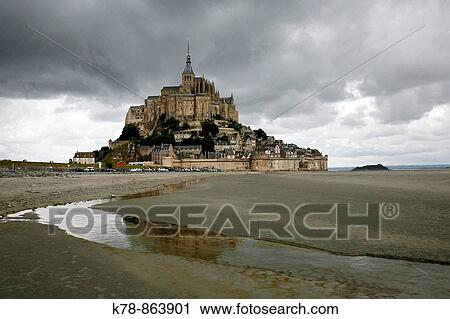 Mont St Michel, Normandy, France View Large Photo Image Stock Image - Mont St Michel, Normandy, France. Fotosearch
