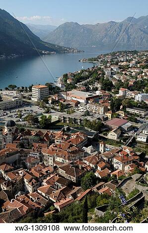 Stock Photo - Monte, Kotor Bay Kotor Overview on old town and bay. Fotosearch