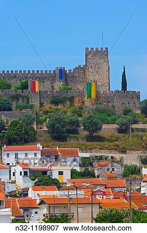 Montemor o Velho, Castle, Coimbra district, Beiras region, Portugal, Europe. View Large Photo Image Stock Photo - Montemor o Velho, Castle, Coimbra district, Beiras region, Portugal, Europe.. Fotosearch