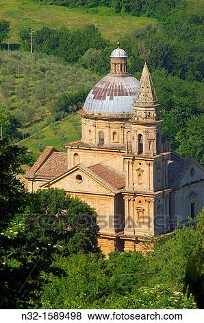 Montepulciano, Madonna di San Biagio church, Siena Province, Tuscany, Italy. View Large Photo Image Stock Photo - Montepulciano, Madonna di San Biagio church, Siena Province, Tuscany, Italy.. Fotosearch