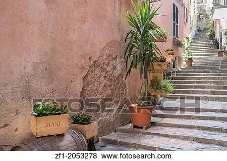 Monterosso al Mare, Cinque Terre, Italy, Europe. Village street. View Large Photo Image Stock Photo - Monterosso al Mare, Cinque Terre, Italy, Europe. Village street.. Fotosearch