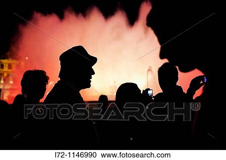 Montjuic magic fountain, Barcelona, Catalonia, Spain View Large Photo Image Stock Image - Montjuic magic fountain, Barcelona, Catalonia, Spain. Fotosearch