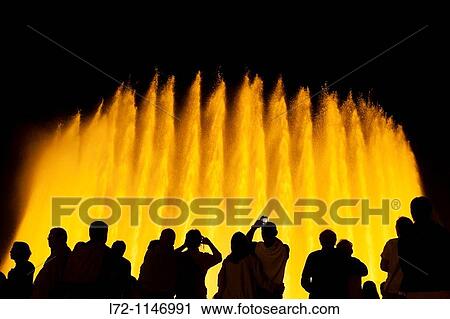 Montjuic magic fountain, Barcelona, Catalonia, Spain View Large Photo Image Stock Image - Montjuic magic fountain, Barcelona, Catalonia, Spain. Fotosearch