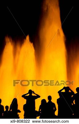 Montjuic magic fountain, Barcelona. Catalonia, Spain View Large Photo Image Stock Image - Montjuic magic fountain, Barcelona. Catalonia, Spain. Fotosearch