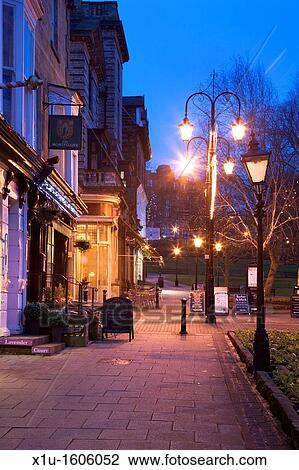 Montpellier Quarter at Dusk Harrogate North Yorkshire England View Large Photo Image Stock Image - Montpellier Quarter at Dusk Harrogate North Yorkshire England. Fotosearch