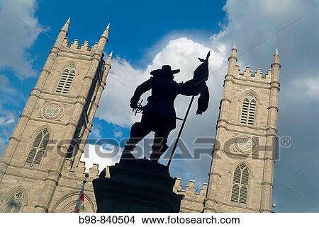 Montreal, Quebec, Canada, Notre Dame Basilique, statute of Champlain View Large Photo Image Picture - Montreal, Quebec, Canada, Notre Dame Basilique, statute of Champlain. Fotosearch