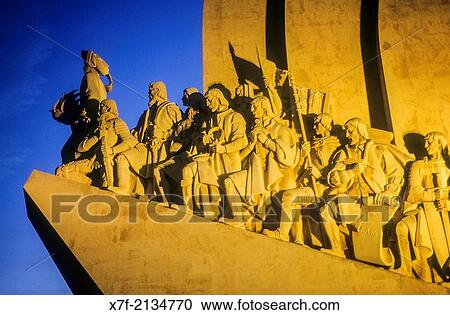 Stock Image - Monument of the Discoveries. Belem quarter. Lisbon, Portugal.. Fotosearch