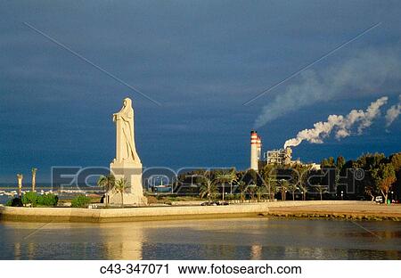 Monument to Christopher Columbus in Punta del Sebo. Huelva. Andalusia, Spain View Large Photo Image Stock Image - Monument to Christopher Columbus in Punta del Sebo. Huelva. Andalusia, Spain. Fotosearch