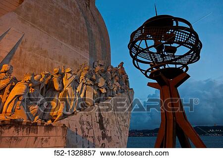 Monument to the Discoveries, Belem district, Lisbon, Portugal View Large Photo Image Stock Photo - Monument to the Discoveries, Belem district, Lisbon, Portugal. Fotosearch