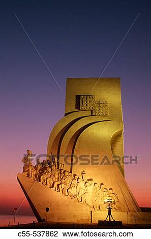 Stock Image - Monument to the Discoveries, Lisbon. Portugal. Fotosearch