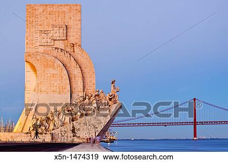 Monument to the Discoveries, Lisbon, Portugal, Europe View Large Photo Image Stock Photo - Monument to the Discoveries, Lisbon, Portugal, Europe. Fotosearch