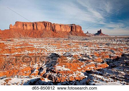 Monument Valley in the snow in the morning, Monument Valley Navajo Tribal Park, Arizona, USA View Large Photo Image Stock Image - Monument Valley in the snow in the morning, Monument Valley Navajo Tribal Park, Arizona, USA. Fotosearch
