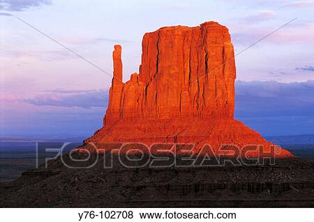 Monument Valley Mesa at dusk. Utah. USA View Large Photo Image Stock Photo - Monument Valley Mesa at dusk. Utah. USA. Fotosearch