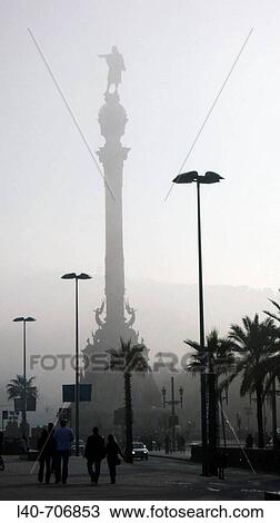 Monumet to Christopher Columbus, Barcelona. Catalonia, Spain View Large Photo Image Stock Image - Monumet to Christopher Columbus, Barcelona. Catalonia, Spain. Fotosearch