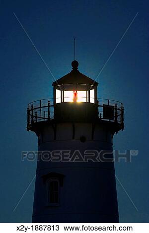 Moon lit Edgartown Lighthouse, Martha's Vineyard, Massachusetts, USA View Large Photo Image Stock Image - Moon lit Edgartown Lighthouse, Martha's Vineyard, Massachusetts, USA. Fotosearch