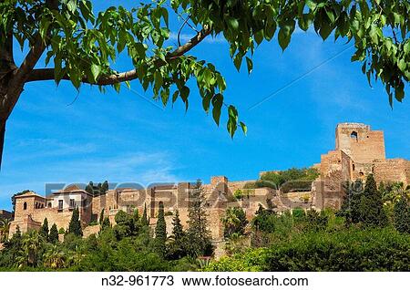 Moorish? Alcazaba?, Malaga. Costa del Sol, Andalusia, Spain View Large Photo Image Stock Image - Moorish? Alcazaba?, Malaga. Costa del Sol, Andalusia, Spain. Fotosearch