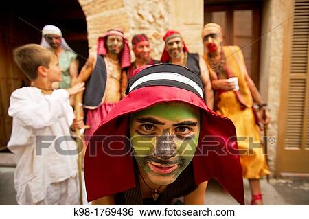 Moors and Christians, Moorish warriors makeup, Pollensa, Sierra de Tramuntana, Majorca, Balearic Islands, Spain View Large Photo Image Stock Photograph - Moors and Christians, Moorish warriors makeup, Pollensa, Sierra de Tramuntana, Majorca, Balearic Islands, Spain. Fotosearch