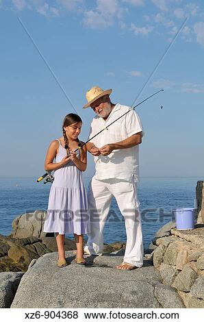 morning fishing with grandpa View Large Photo Image Stock Photo - morning fishing with grandpa. Fotosearch