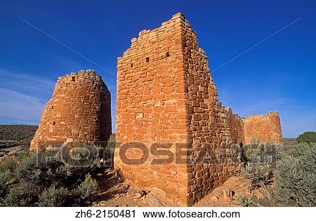 Morning light on Hovenweep Castle Ruins, Hovenweep National Monument, Utah USA. View Large Photo Image Stock Image - Morning light on Hovenweep Castle Ruins, Hovenweep National Monument, Utah USA.. Fotosearch