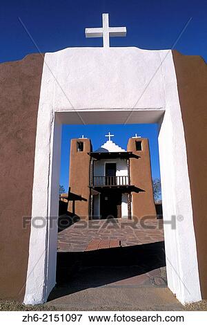 Morning light on San Geronimo Chapel, Taos Pueblo, New Mexico USA. View Large Photo Image Stock Photo - Morning light on San Geronimo Chapel, Taos Pueblo, New Mexico USA.. Fotosearch