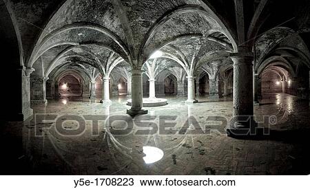 Stock Image - Morocco, El Jadida, Portguese Water Cisterns. Fotosearch