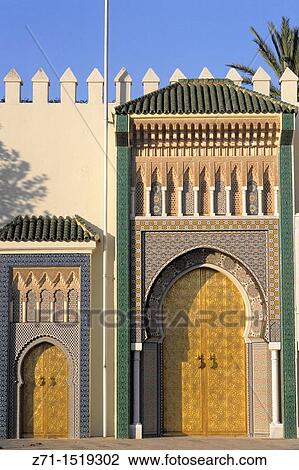 Morocco, F? s, Palais Royal Palace View Large Photo Image Stock Image - Morocco, F? s, Palais Royal Palace. Fotosearch