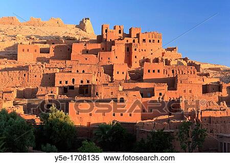 Morocco, Kasbah Ait Benhaddou View Large Photo Image Stock Photography - Morocco, Kasbah Ait Benhaddou. Fotosearch