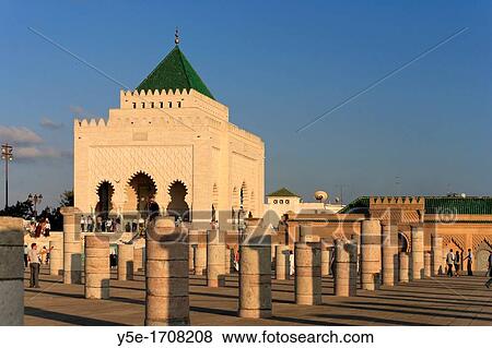Morocco, Mausoleum Mohammed V View Large Photo Image Stock Photo - Morocco, Mausoleum Mohammed V. Fotosearch