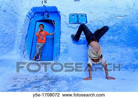 Morocco, Rif Mountains, Chefchaouen, Medina View Large Photo Image Stock Image - Morocco, Rif Mountains, Chefchaouen, Medina. Fotosearch