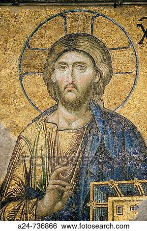 Mosaic in St Sophia Mosque, Istanbul, Turkey View Large Photo Image Stock Photograph - Mosaic in St Sophia Mosque, Istanbul, Turkey. Fotosearch