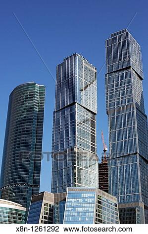 Stock Image - Moscow International Business Center Moscow-City, Moscow, Russia. Fotosearch