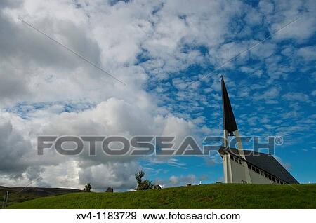 Mosfell chuch Western Iceland View Large Photo Image Stock Photo - Mosfell chuch Western Iceland. Fotosearch