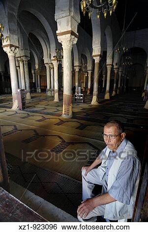Stock Photograph - Mosque of Uqba (aka Great Mosque), Kairouan, Tunisia. Fotosearch