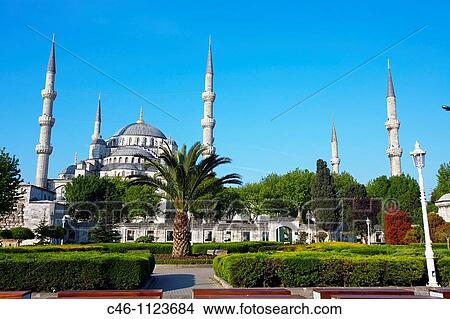 Mosque Sultan Ahmet. Blue Mosque. Istanbul. Turkey. View Large Photo Image Picture - Mosque Sultan Ahmet. Blue Mosque. Istanbul. Turkey.. Fotosearch