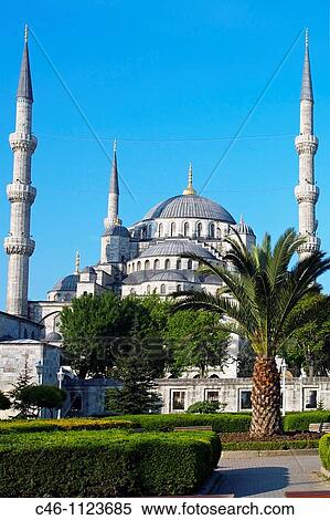 Stock Photography - Mosque Sultan Ahmet. Blue Mosque. Istanbul. Turkey.. Fotosearch