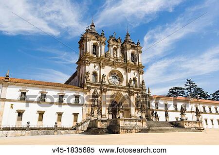 Stock Photography - Mosteiro de Santa Maria de Alcobaca, Alcobaca Monastery, Alcobaca, Oeste, Leiria District, Portugal.. Fotosearch
