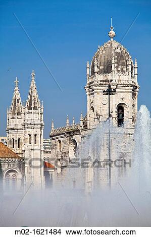 Picture - Mosteiro dos Jer? nimos Monastery, UNESCO World Heritage Site, Lisbon, Portugal, Europe. Fotosearch