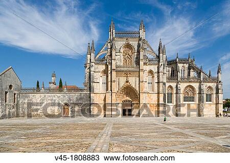 Mosteiro Santa Maria da Vitoria, Batalha Dominican Monastery, manueline, Batalha, Leiria District, Pinhal Litoral, Portugal. View Large Photo Image Stock Image - Mosteiro Santa Maria da Vitoria, Batalha Dominican Monastery, manueline, Batalha, Leiria District, Pinhal Litoral, Portugal.. Fotosearch