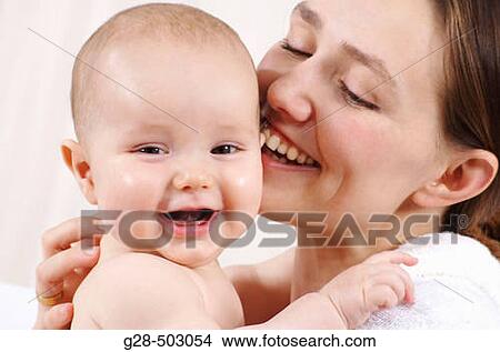 Picture - Mother and baby. Fotosearch