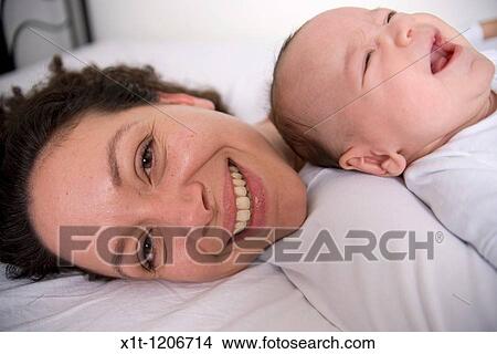 Picture - Mother and baby.. Fotosearch