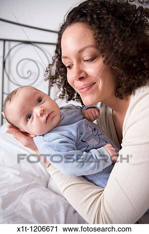 Mother and baby. View Large Photo Image Stock Image - Mother and baby.. Fotosearch