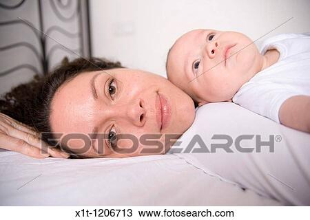 Mother and baby. View Large Photo Image Stock Image - Mother and baby.. Fotosearch