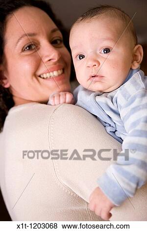 Mother and baby. View Large Photo Image Stock Photo - Mother and baby.. Fotosearch