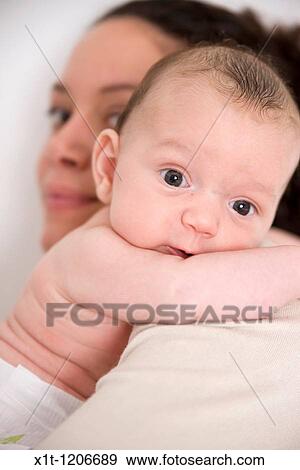 Mother and baby. View Large Photo Image Stock Photo - Mother and baby.. Fotosearch