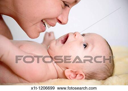 Stock Photo - Mother and baby.. Fotosearch