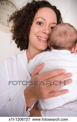 Mother and baby. View Large Photo Image Stock Photo - Mother and baby.. Fotosearch
