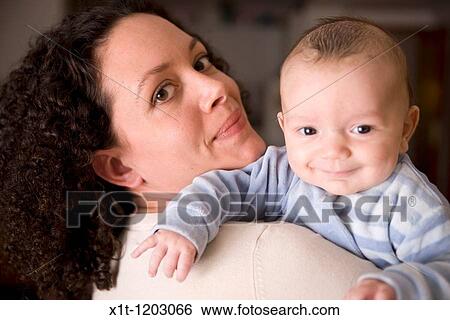 Mother and baby. View Large Photo Image Stock Photograph - Mother and baby.. Fotosearch