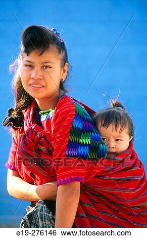 Mother and child. Chichicastenango. Guatemala View Large Photo Image Stock Photograph - Mother and child. Chichicastenango. Guatemala. Fotosearch