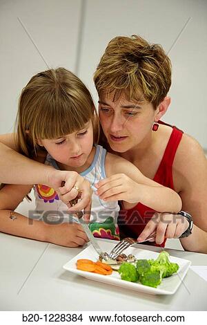 Mother and daughter eating vegetables, tasting session in sensory analysis lab, AZTI-Tecnalia Marine and Food Research Center, Derio, Bizkaia, Euskadi, Spain View Large Photo Image Picture - Mother and daughter eating vegetables, tasting session in sensory analysis lab, AZTI-Tecnalia Marine and Food Research Center, Derio, Bizkaia, Euskadi, Spain. Fotosearch